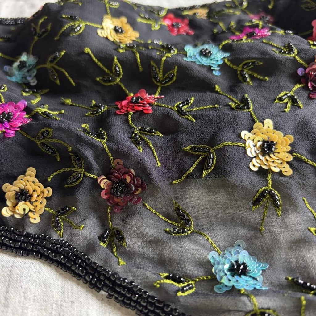 midnight bouquet corset