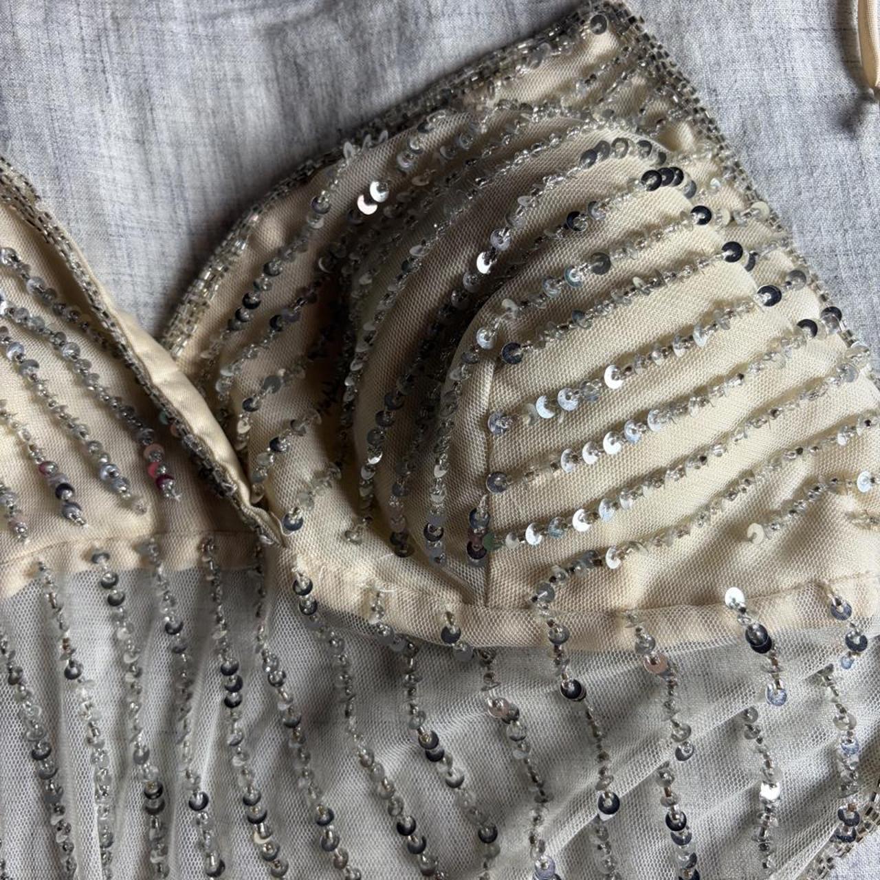 champagne cascade halter