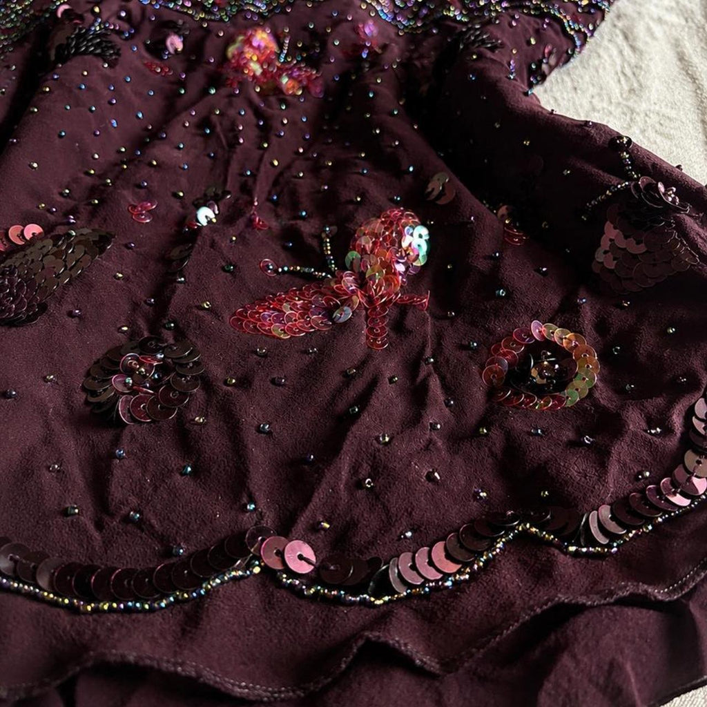 plum nectar silk camisole