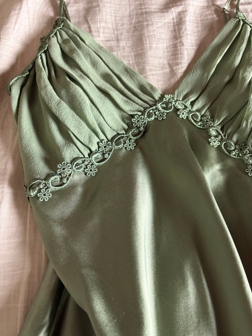 sage siren silk slip
