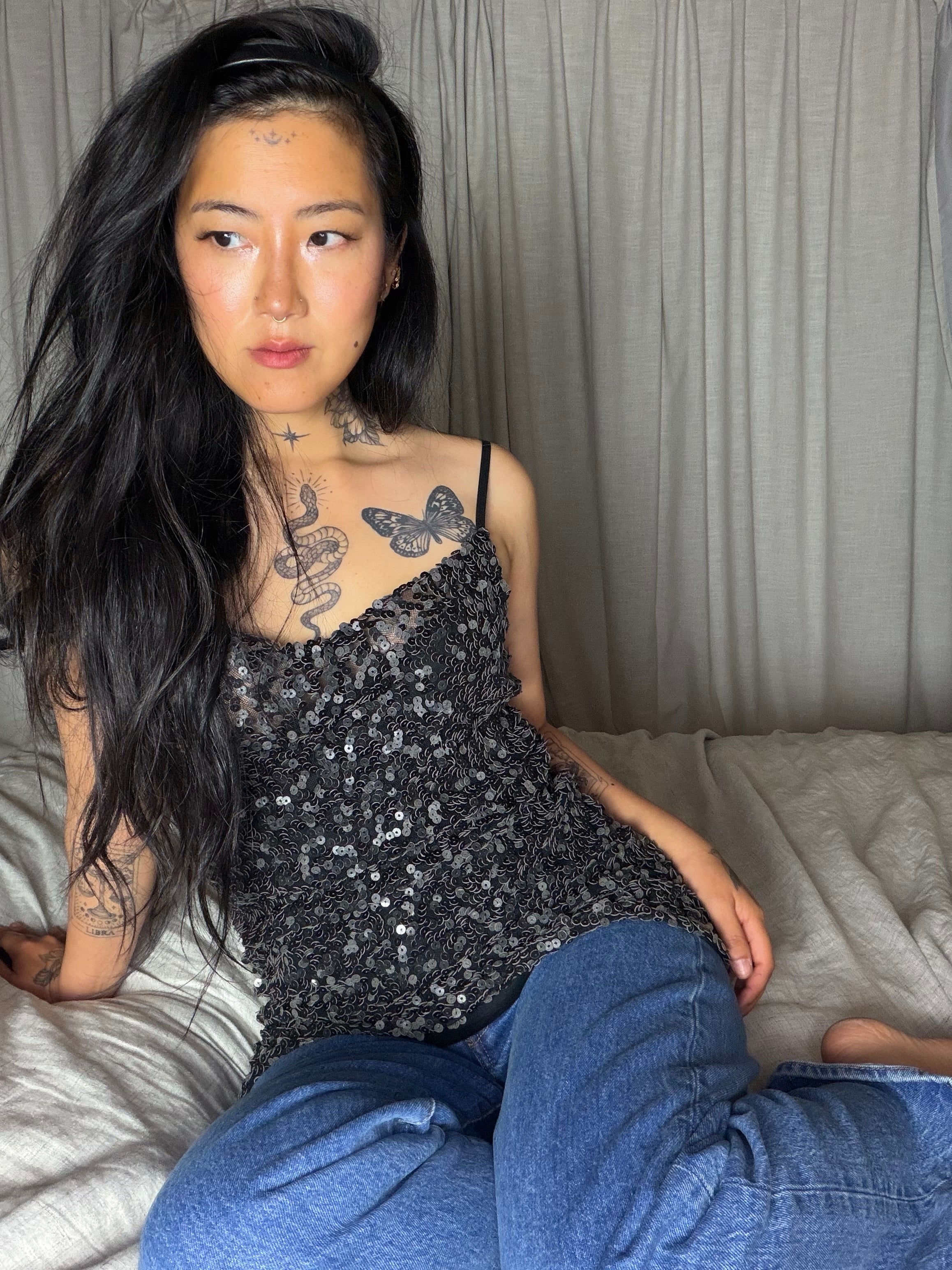 the sequin hangover top