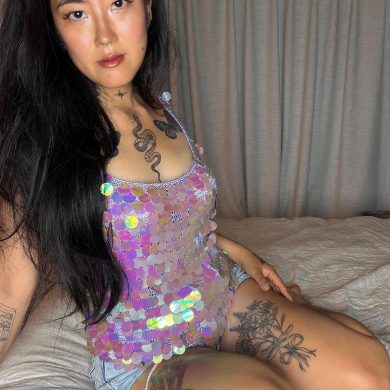 the disco lavender top