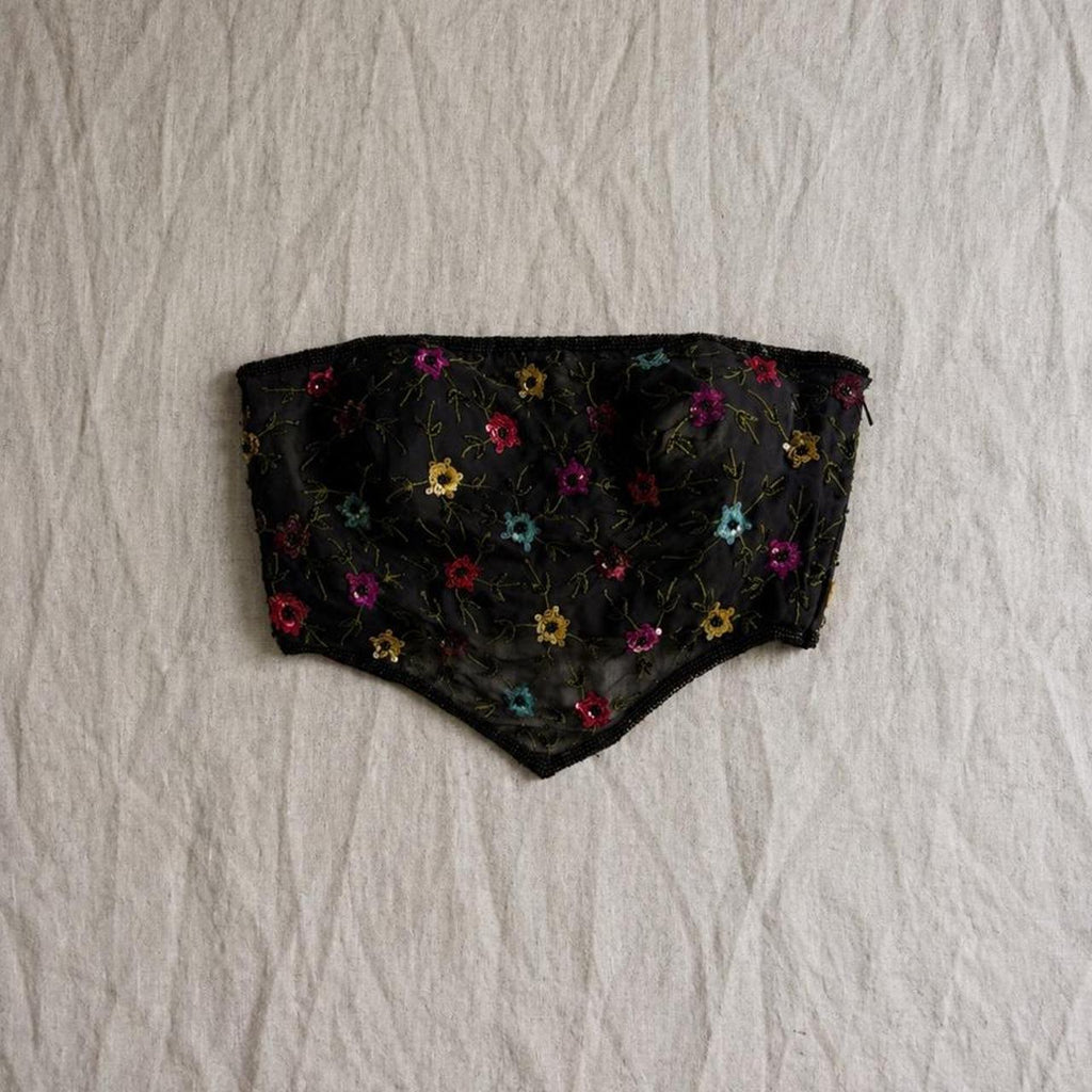 midnight bouquet corset