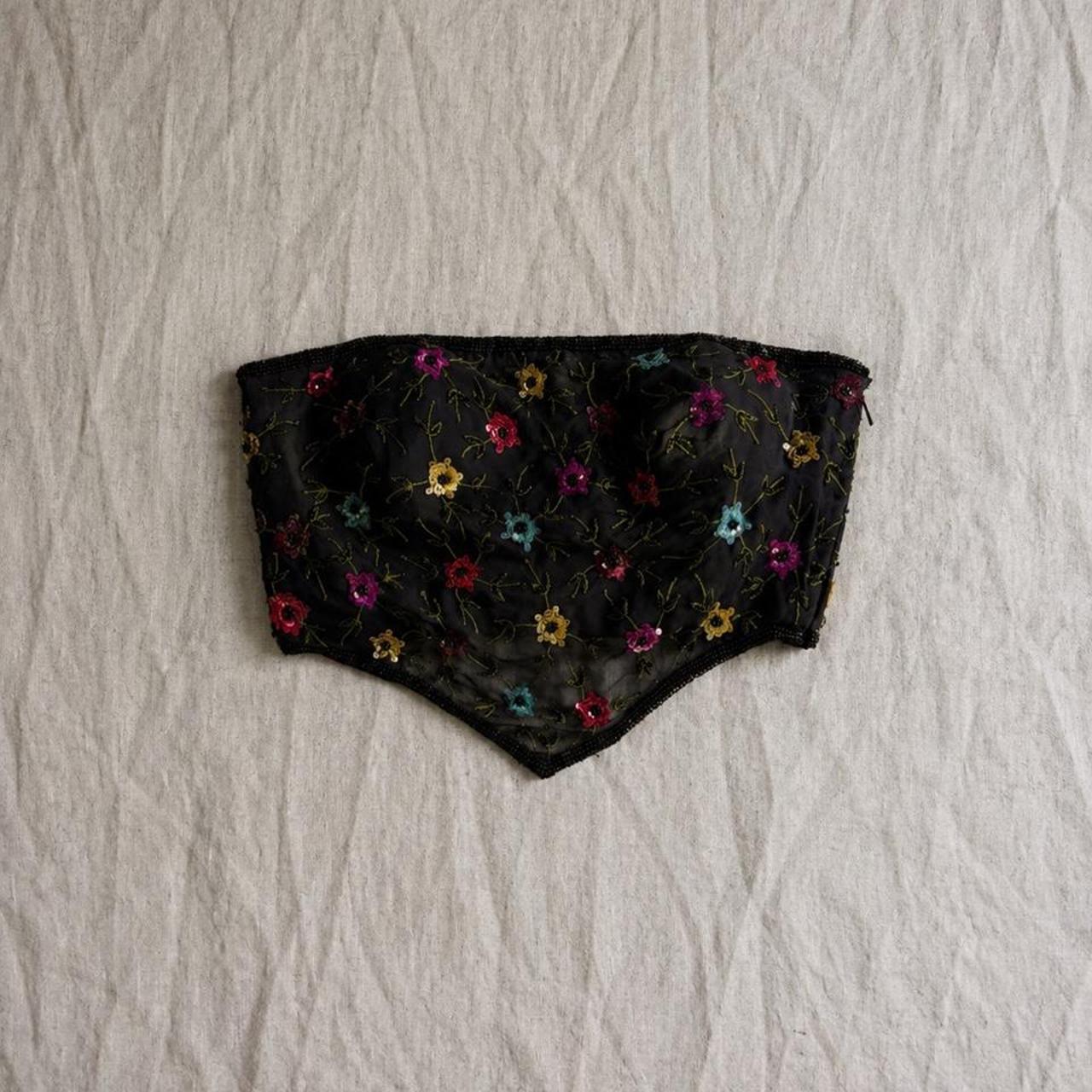 midnight bouquet corset