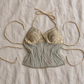 champagne cascade halter