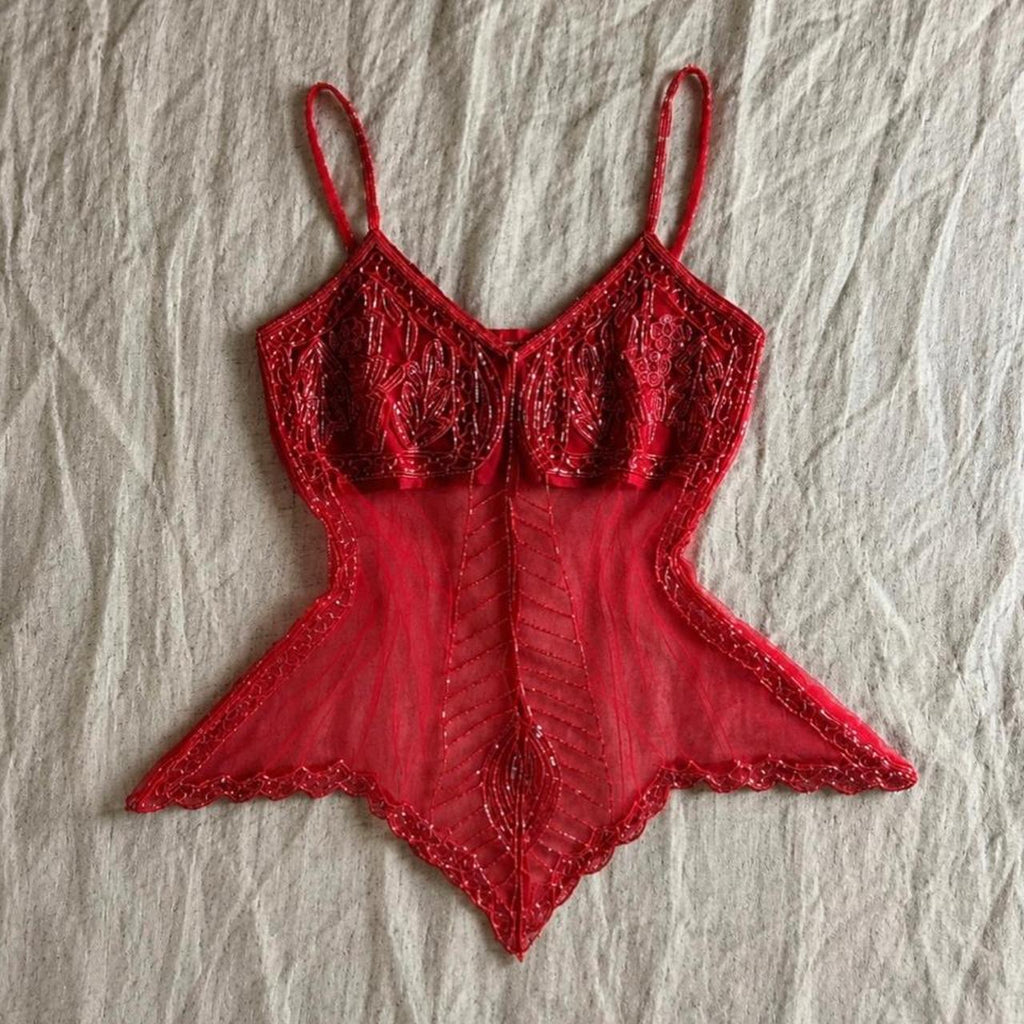 crimson fairy top