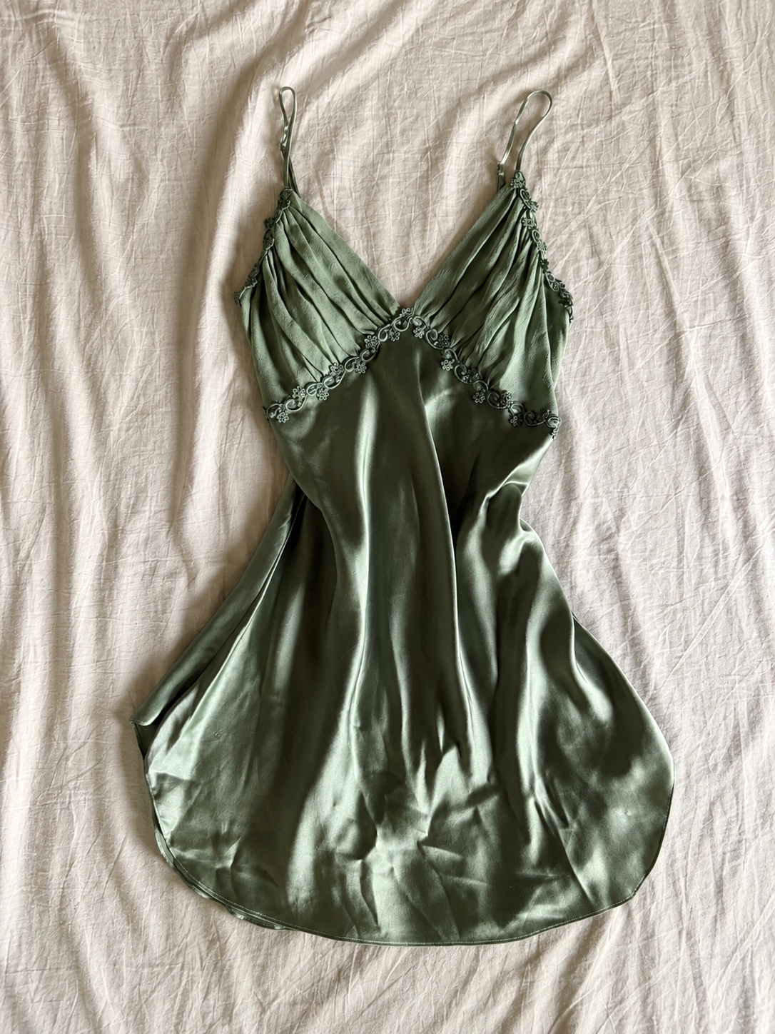 sage siren silk slip